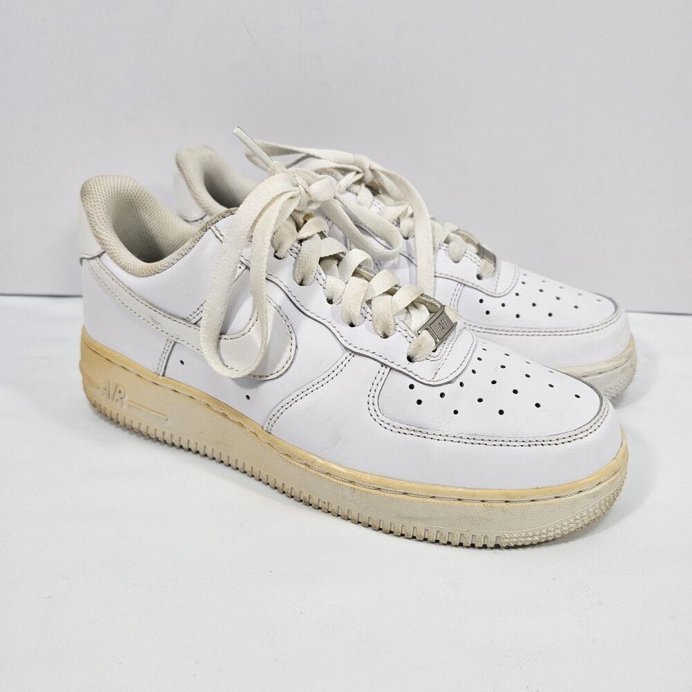 Nike Air Force 1 Low Casual Sneaker Women's Size 8.5 White Shoes 315115-112